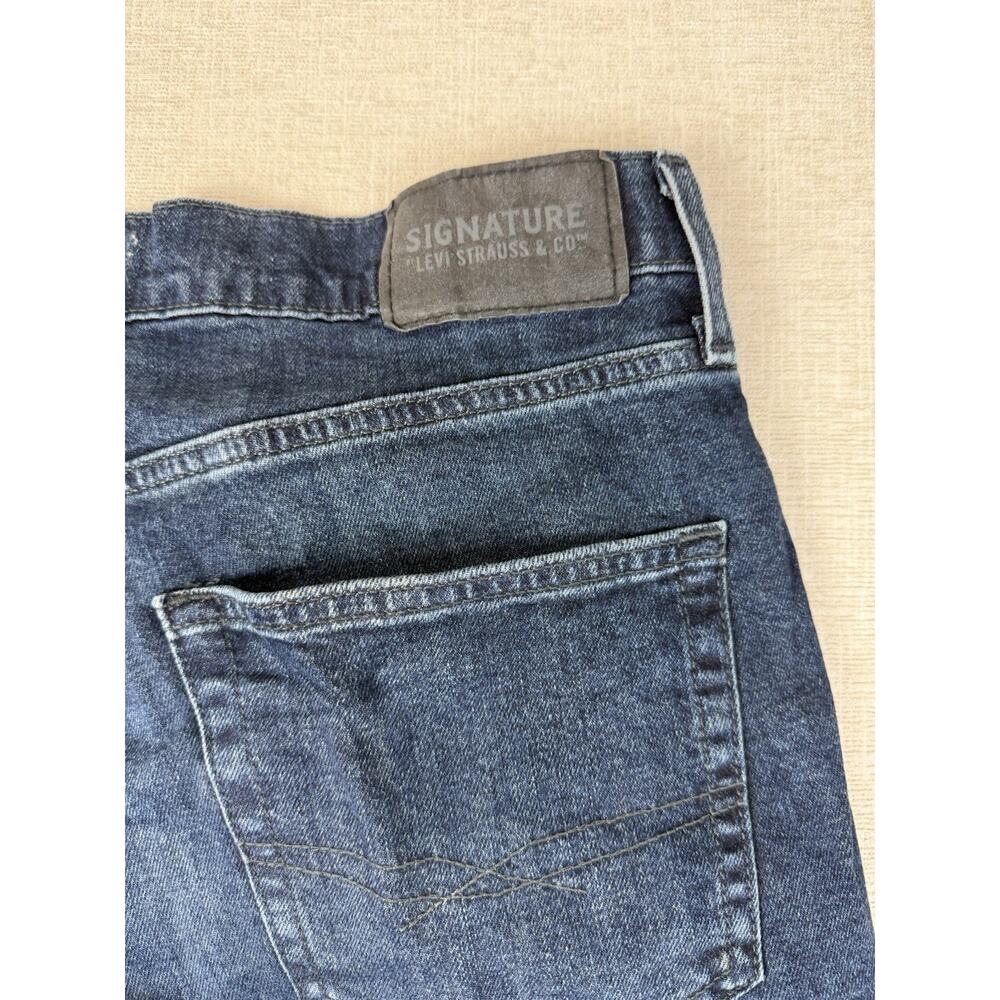 Levi Strauss Signature S67 Athletic Jeans Mens 38x32 Blue Stretch Denim - Picture 3 of 8